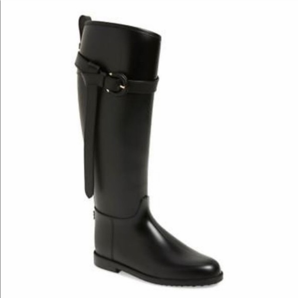 SOLD!! Burberry Roscot Riding Rain Boots-Authentic - Picture 4 of 5